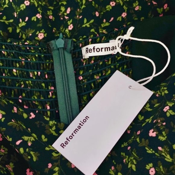 Reformation Niara Dress | Coriander🎉Summer SALE🎀 NEW - Picture 8 of 11